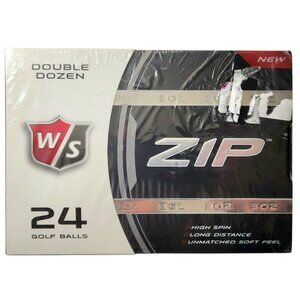 Wilson Staff Zip 302 Double Dozen Golf Balls White 24-Pack Distance New in Box